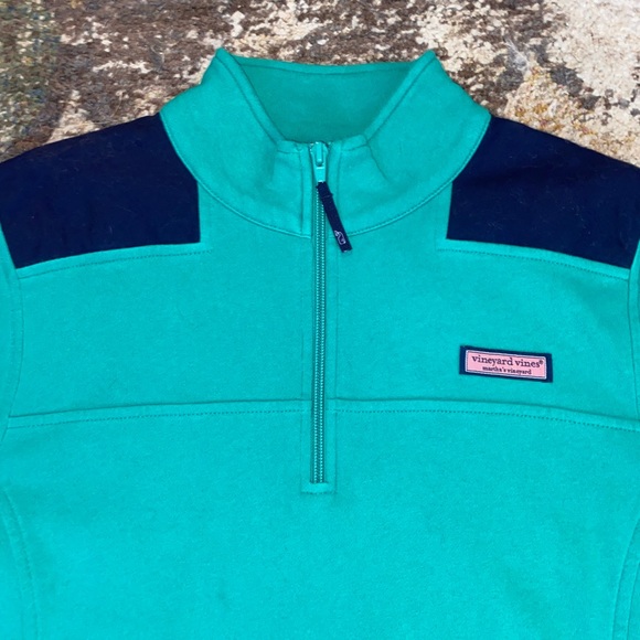 NWOT VINEYARD VINES Navy/Teal Pullover, Size Medium - Picture 5 of 9